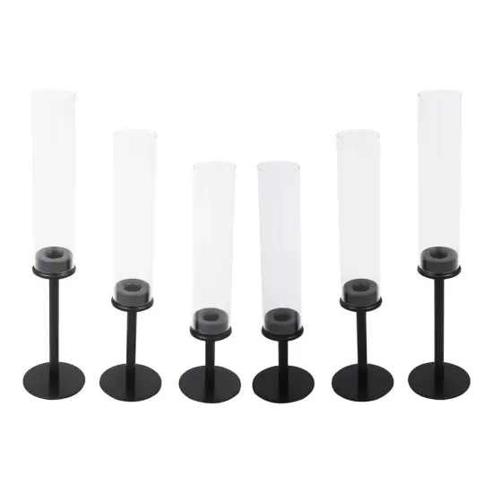 Candle Holder Metal Wind Proof Candle Stand For Wedding Christmas Decorative {1}