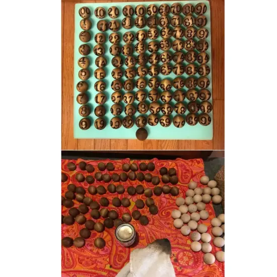 Kitcheniva 30 Pcs 1" Maple Wood Balls Sorting Games Math Waldorf Games Craft {5}