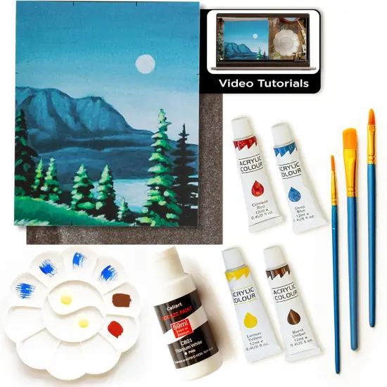DIY Painting Class Kit for Adults with Video Tutorials {2}