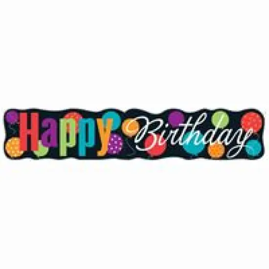Birthday Cheer Giant Jointed Banner 4.5 ft {1}
