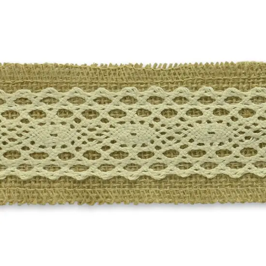 5 Yards of Annalie Jute Lace Trim | 5 yard cut {1}