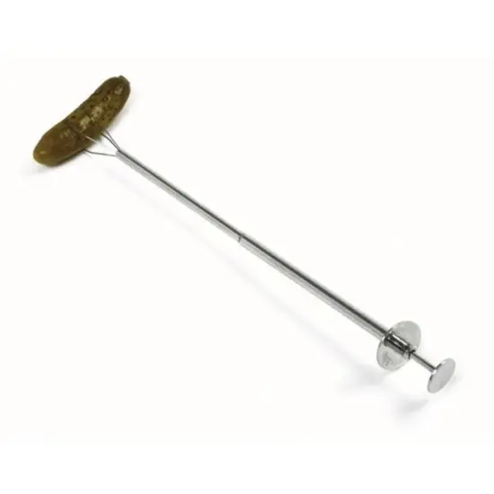 Norpro 8.75" Stainless Steel Pickle Picker Pincher Fork - Olive Pepper Grabber {1}