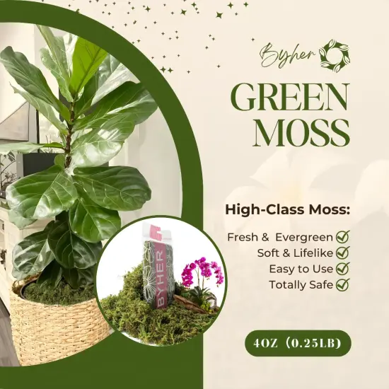 Fake Moss for Potted Plants, Artificial Green Moss for Crafts Faux Moss for Indoor Planters Fairy Garden Table Centerpieces Wedding Decoration (Fresh Green) {2}