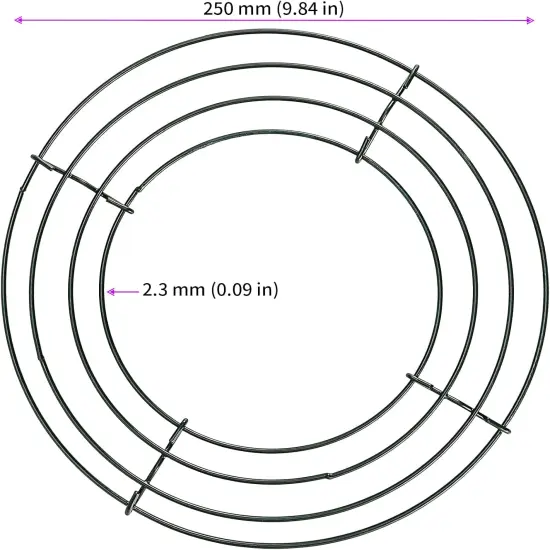 15 Pack 10 Inches Round Wire Wreath Frames, Green Metal Floral Wreath Frame, Wire Wreath Rings for Christmas New Year Party Home Decor DIY Crafts Supplies {2}