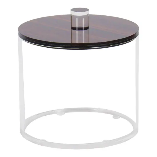 Lucite Cookie Jars with Wood Look LIds {6}