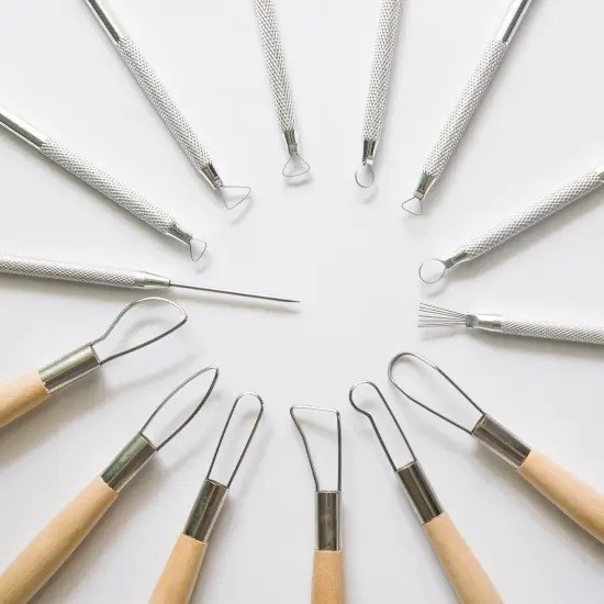 14Pcs Ceramic Pottery Clay Ribbon Sculpting Tools {3}