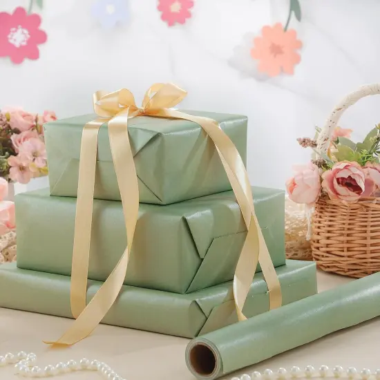 Sage Green Wrapping Paper Roll 17 In X 33 Ft Gift Wrapping {5}
