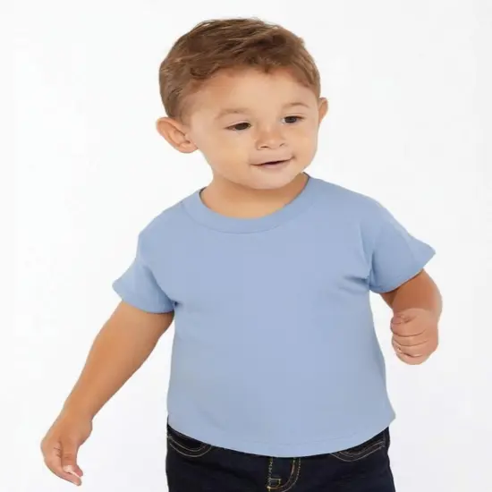 Rabbit Skins&reg; Comfy Baby Cotton Jersey Tee - 3401 Light Blue {1}