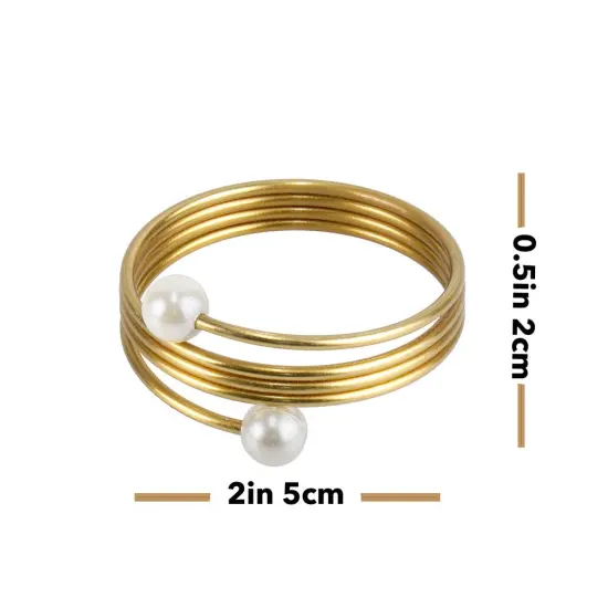 Napkin Rings Champagne {6}