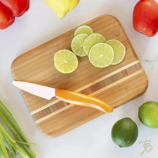 Barbados Bamboo Wood Cutting Board, 9" x 6.5" {3}