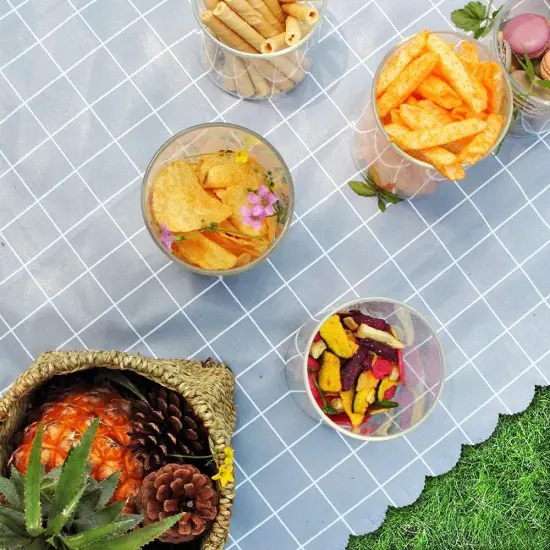 Glass Food Storage Containers Jar Seal Bamboo Lids 4 Packs 1000ml Airtight Canister Organization Sets Stackable&hellip; {4}