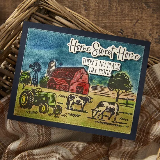 Spellbinders BetterPress Plate & Die Set by Justine Dvorak-Farm Sweet Farm {6}