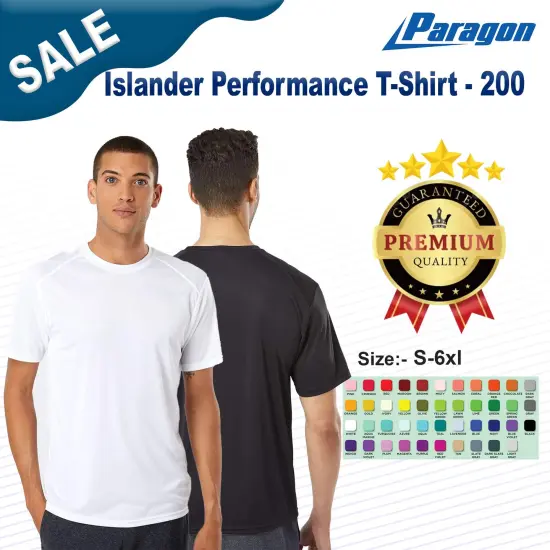 Paragon&reg; Islander Performance Crew Neck Short Sleeve T-Shirt White {2}