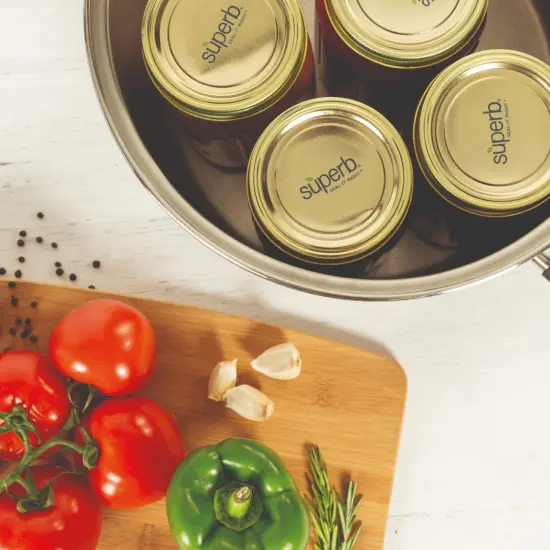 Superb Sealing Solutions Canning Lids - Mason Jar Regular Mouth Lid Toppers Fit Ball and Kerr Jars, 2.75 inch Food Grade with Thick Seals, USA Made, 240 Count {5}