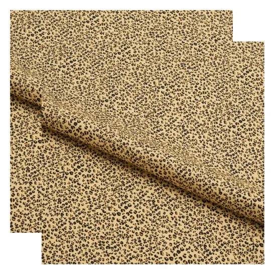 Baby Cheetah Pattern Printed Spandex Fabric Multicolor {5}