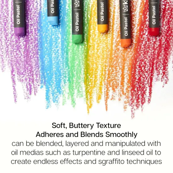KINGART&reg; Oil Pastels 48 pc {4}