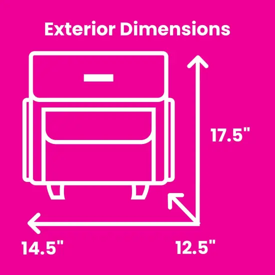 Collapsible Rolling Serger Machine Case, Black Quilted {3}