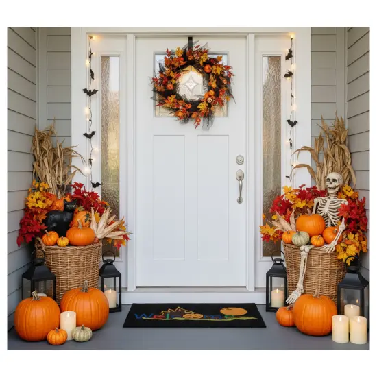 Halloween Welcome Doormat {5}