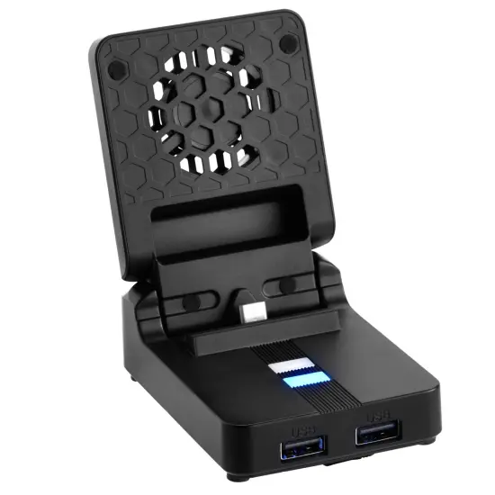 Docking Station for Nintendo Switch/ Switch OLED, Portable TV Dock with Cooling fan, HDMI and USB Outputs, Black {6}