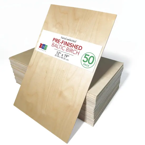 6mm or 3mm Premium Baltic Birch Plywood, 12x19, 12x12, 16x24 | Hand Selected, Unfinished or Finished| Boxes of 10, 20, 50 and 100 | Laser Engraving, CNC, Scroll Saw {1}