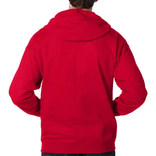 Hanes Ecosmart Full-Zip Hooded Casual Multicolor Full-Zip Hooded Sweatshirt Deep red {2}