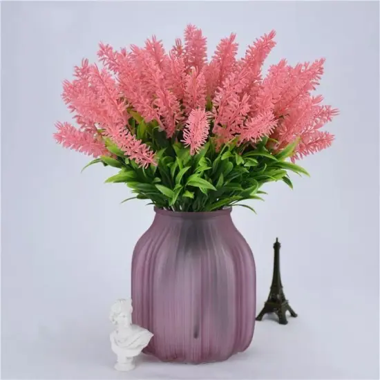 4pcs Lavender Flower Branch for Cheerful Table Decor Pink {3}