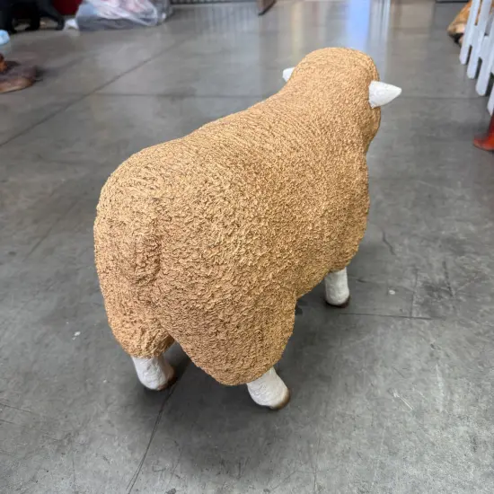 Baby Merino Ewe Life Size Statue {5}