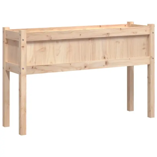 vidaXL Garden Planter with Legs 43.3"x12.2"x27.6" Solid Wood Pine {2}