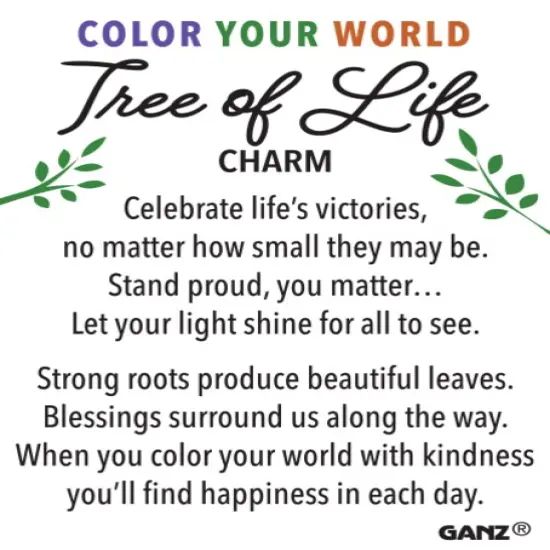 Color Your World - Tree of Life Charm {3}