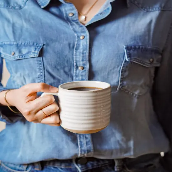 Coffee Mugs 12 oz, Ceramic Mug Set, Housewarming Wedding Present {3}