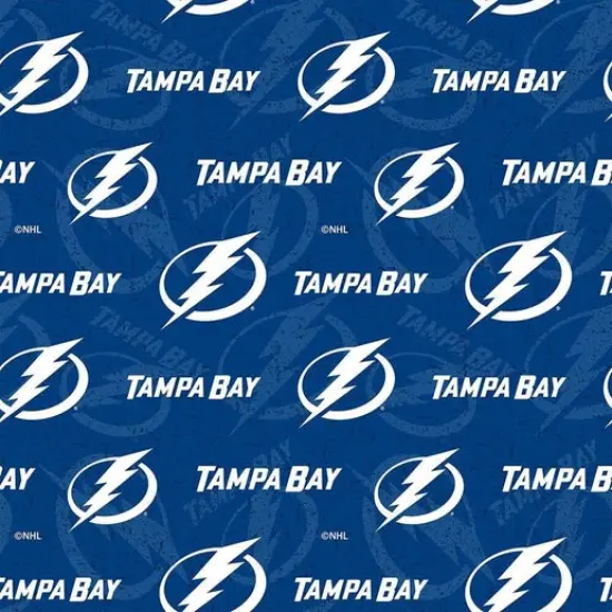 NHL Licensed Tampa Bay Lightning 1199-LGT Cotton Fabric by the Yard {1}