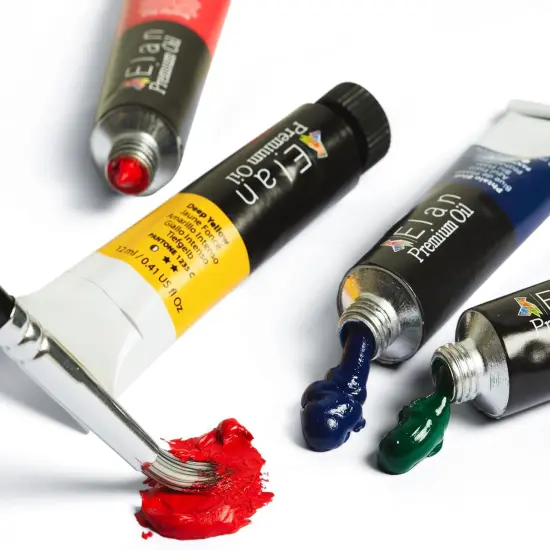 Professional Oil Paint Set, 24 Oil Paint Tubes 0.4oz, Artist Paint Set for Adults, Oil Based Paint for Canvas, Mini Oil Painting Set, Professional Paint Set Non Toxic, Oil Base Paint, Mini Paints {4}