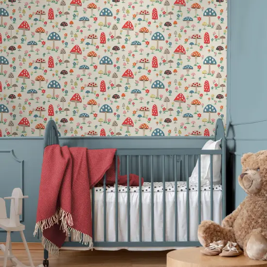 Cath Kidston Mushrooms Multi Wallpaper {1}