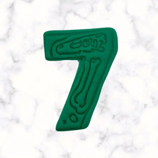 Dinosaur Number 7 Cookie Cutter and Stamp {2}