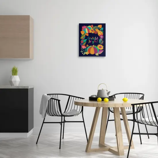 Stupell Industries Grateful For You Gourds Canvas Wall Art Design by Riley Hutchens {2}