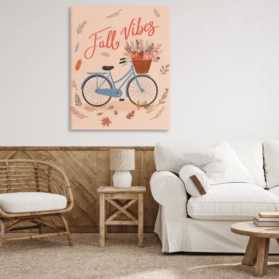 Stupell Industries Fall Vibes Bicycle Canvas Wall Art Design by Nancy McKenzie {2}