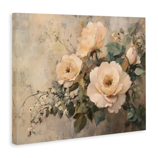 Stupell Industries Blush Roses Blooming Canvas Wall Art Design by Petal Prints Design {3}