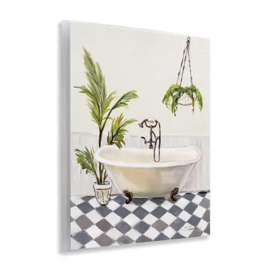 Stupell Industries Crisp Cottage Bathroom Wall Plaque Art Design by Silvia Vassileva {3}