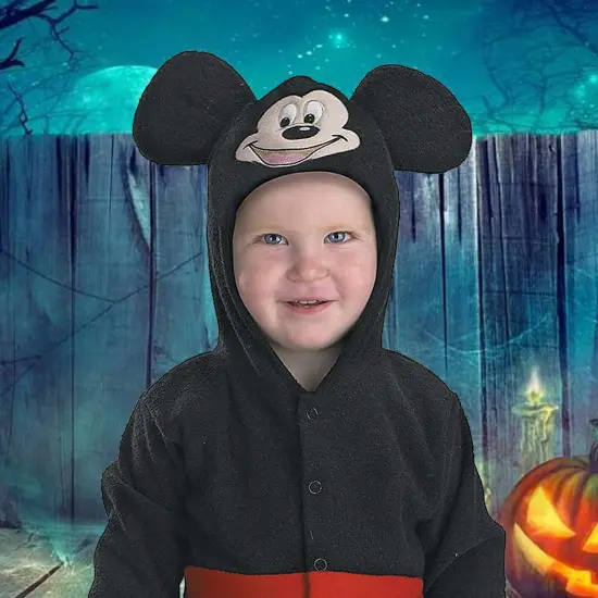 Mickey Mouse Infant Costume Bodysuit with Hood Snap Closure {2}