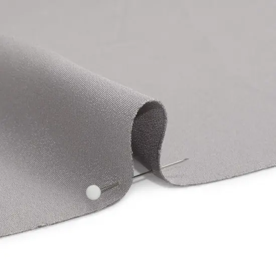 1 Yard Silver Silk 4 Ply Crepe Premium Quality and Luxurious Fabric, 44 Inches Width {2}