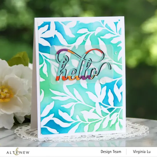 Leaf Bed Stencil {5}