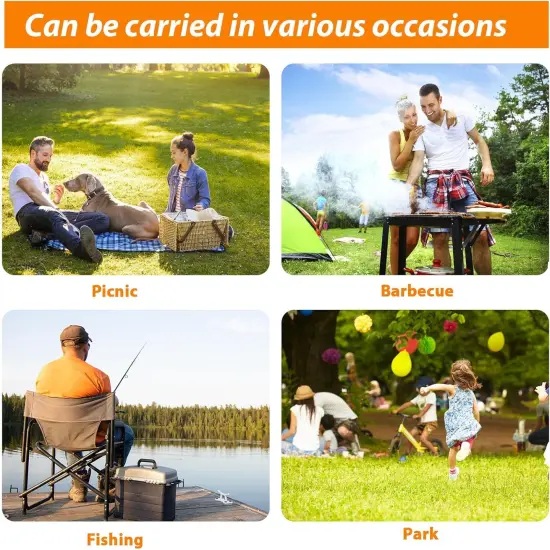 Folding Camping Table Folding Outdoor Table with Mesh Storage Bag {4}