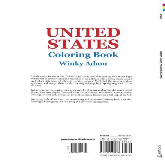 United States Coloring Book-Softcover {2}