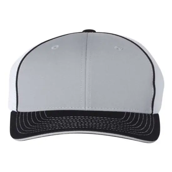 Richardson&reg; Pulse Sportmesh Flex Cap Grey/ White/ Black {1}