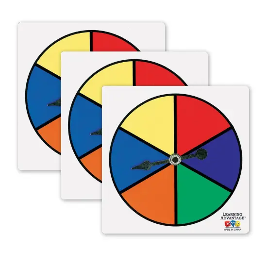Six-Color Spinners - 5 Per Set - 3 Sets {1}