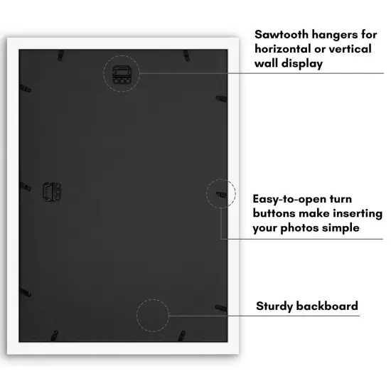 Americanflat 14x20 Collage Picture Frame - Fits Nine 4x6 Photos or One 14x20 Photo {6}