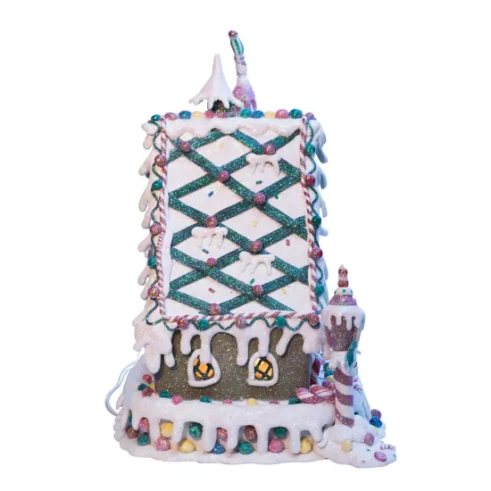 13" Gingerbread House with Lights {4}