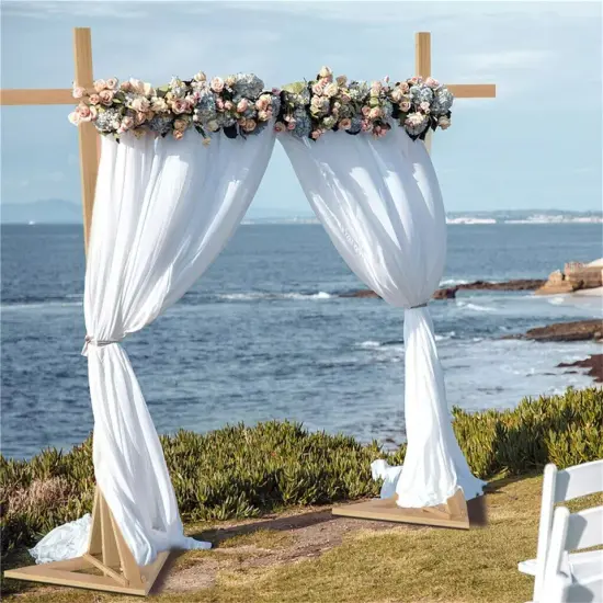 Heavy Duty Wooden Wedding Arch Backdrop Stand Garden Lawn Ceremony Background {3}
