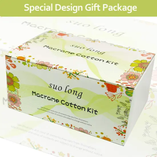 DIY Macrame Kit for Adults Beginners Craft for Making 3 Macrame Plant Hangers Macrame Wall Decor Macrame Supplies Wooden Beads Wooden Rings Metal Rings Macrame Kits for Starter {3}