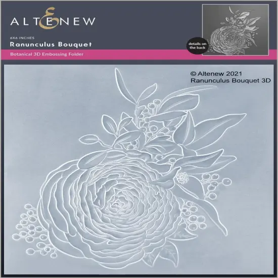Ranunculus Bouquet 3D Embossing Folder {1}